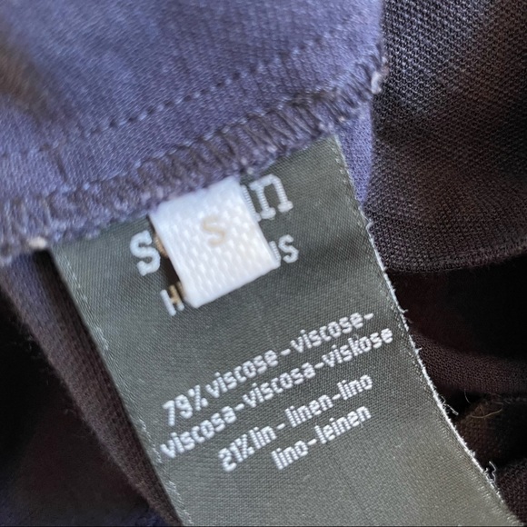 Sessùn linen blend blue mini dress - with pockets! - Picture 9 of 11